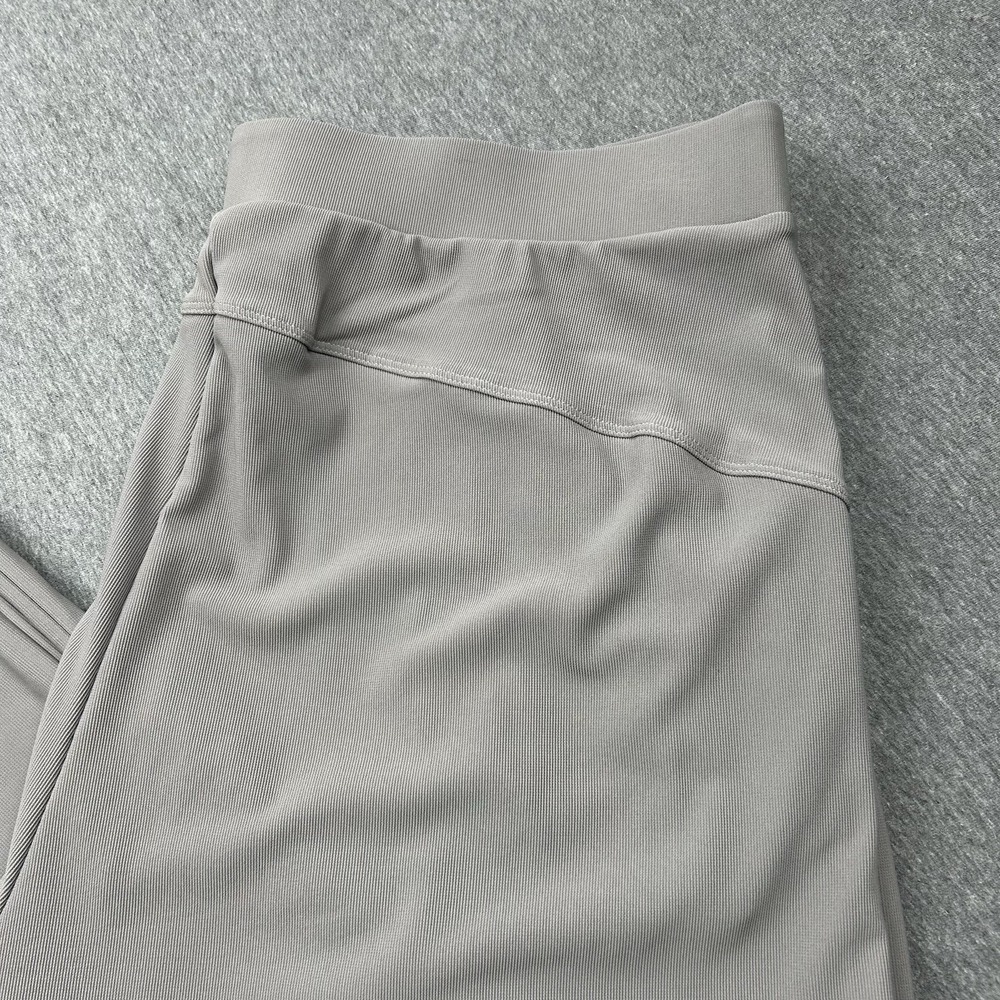 Halara Pants Gray Wide Leg Stretch Dress Work Trousers Women's XL Petite Pull On - Picture 2 of 14